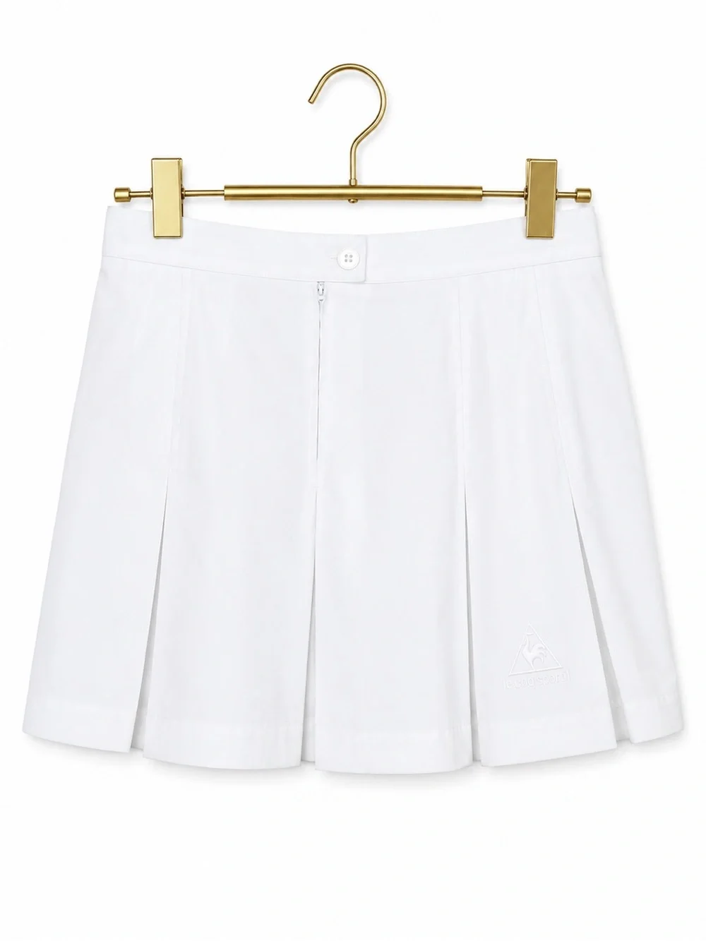 Le Coq Sportif White Pleated Tennis Skirt 12